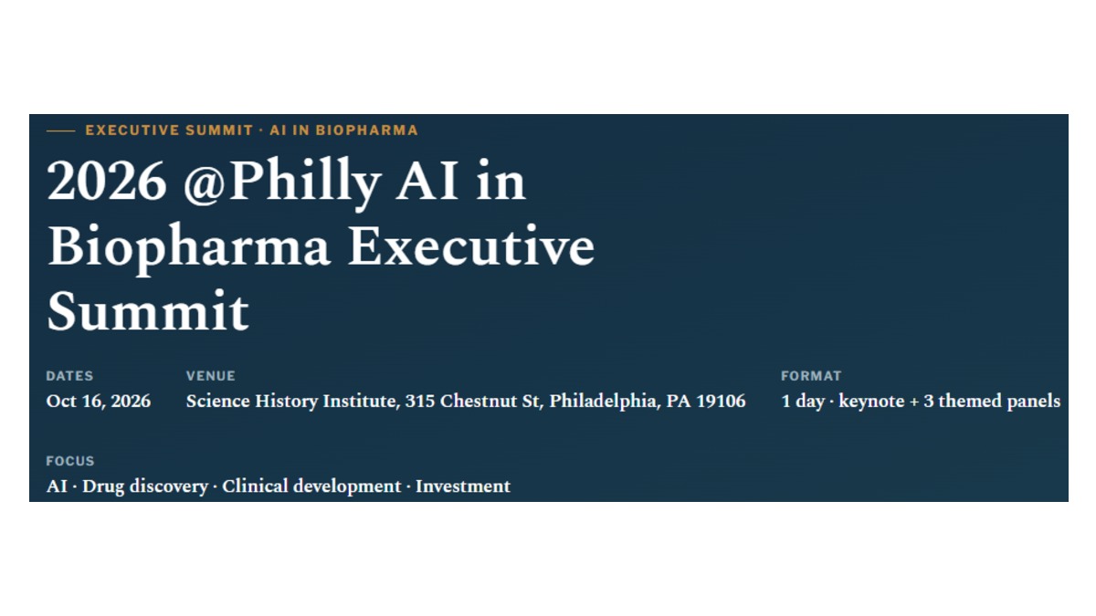 2026 @Philly AI in Biopharma Executive Summit